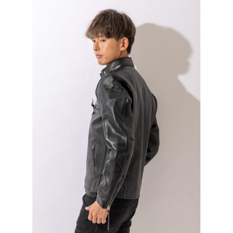 フリーダムレザー 革ジャン レザージャケット メンズ 本革 シングル