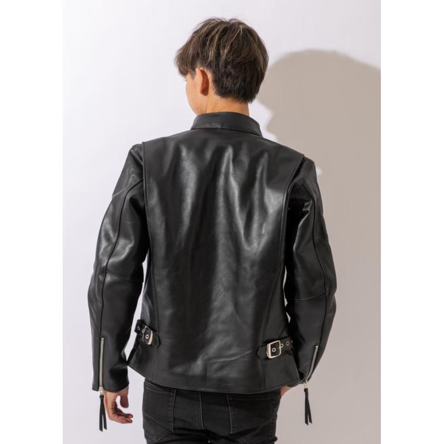 フリーダムレザー 革ジャン レザージャケット メンズ 本革 シングル