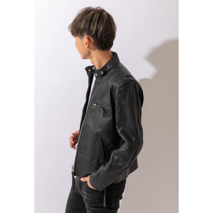 フリーダムレザー 革ジャン メンズ 本革 シングルライダース