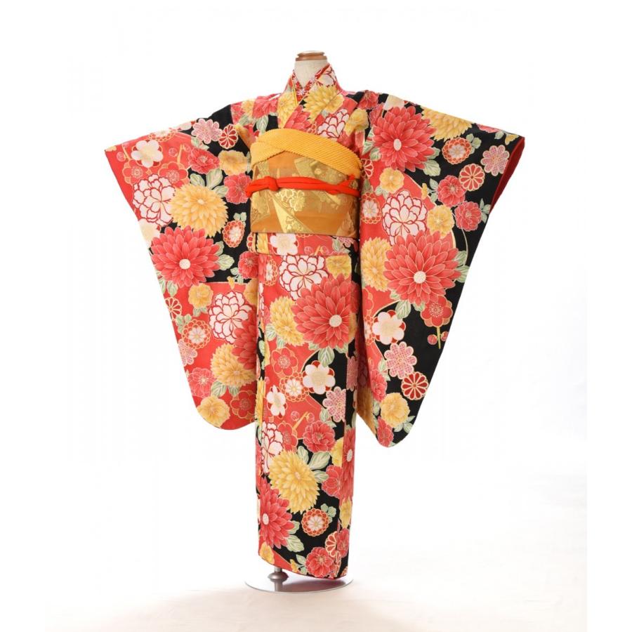 2尺袖 ブランド ポリエステル着物 ジャパンスタイル 金彩 袴用 2尺袖