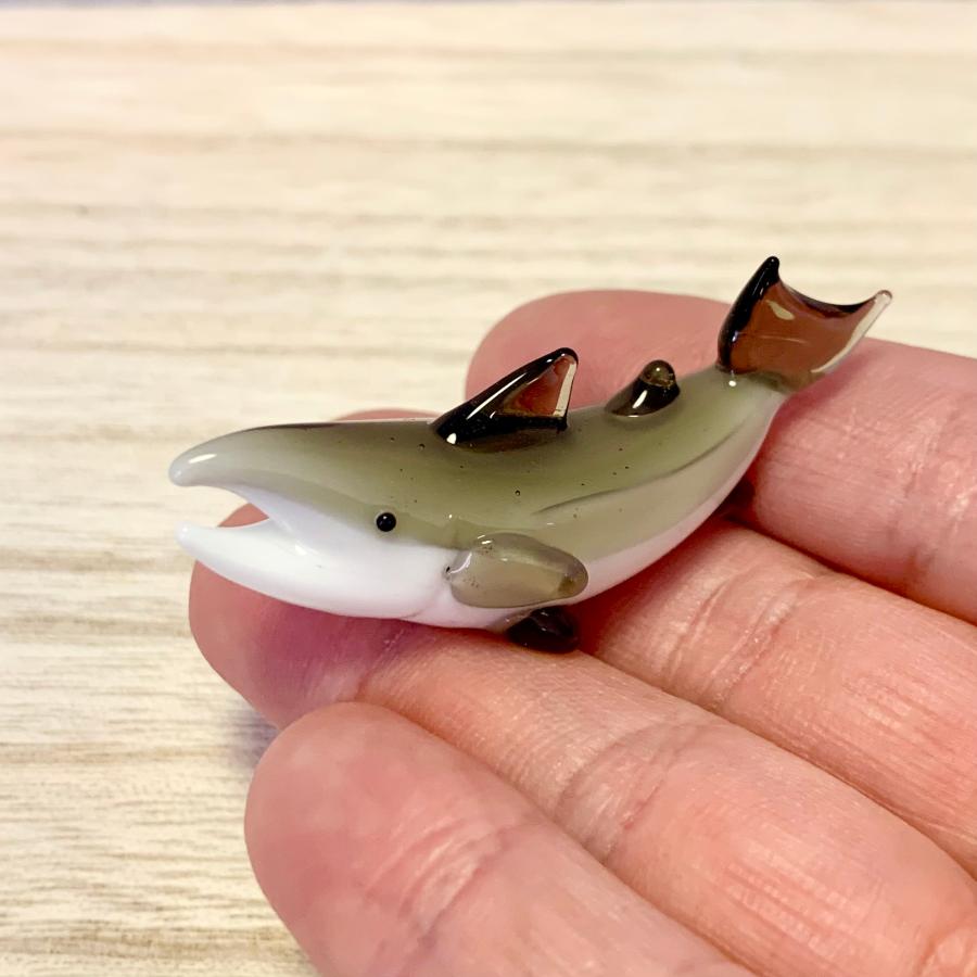 ミニガラス細工 シャケ 81669 KYGK703 ハンドメイド 鮭 サーモン サケ