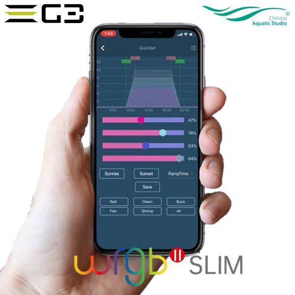 Chihiros WRGBII Slim 30 水草育成用LED照明 30-45cm水槽用 : G3 AQUA