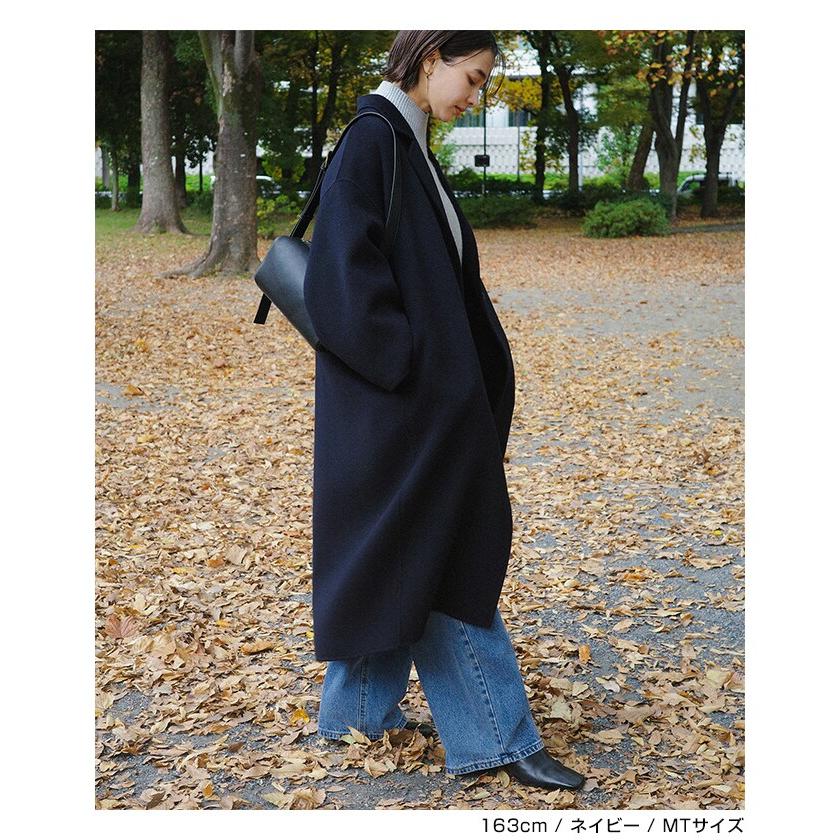 リバー ロング コクーン コート evernavy エバーネイビー : マルイ