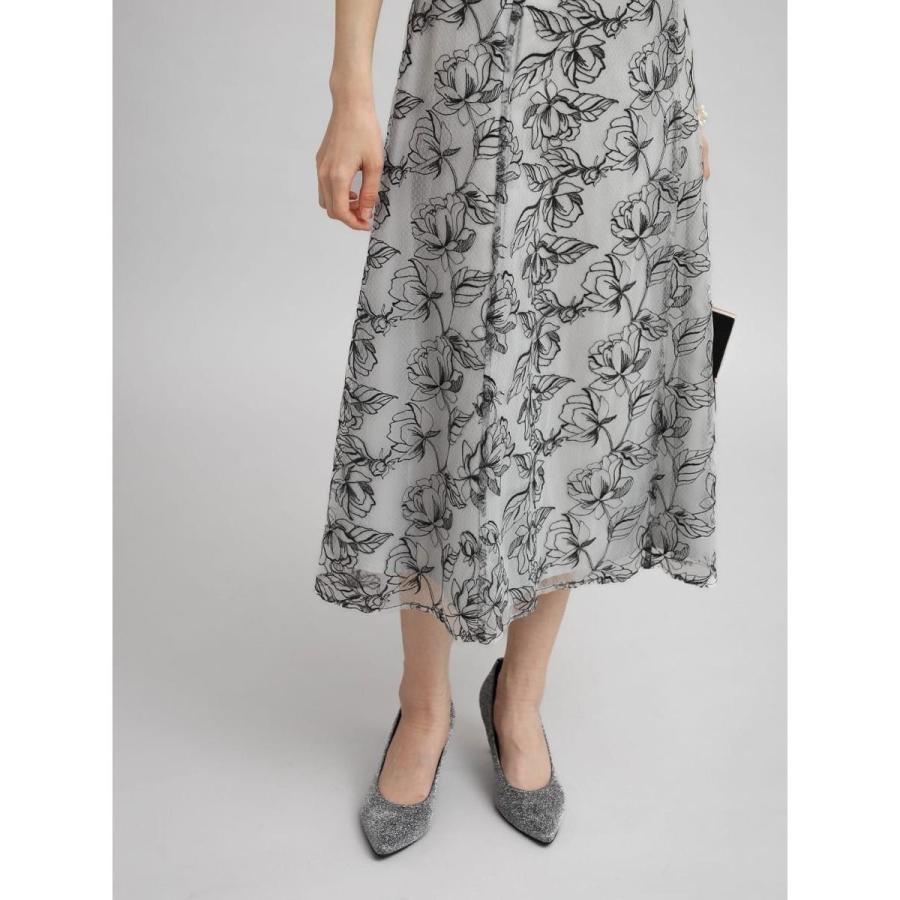 Petirobe バルーンスリーブフラワー刺繍ドレス : マルイ(丸井)Yahoo!店