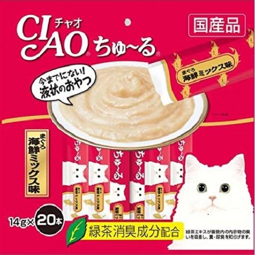 INABA ちゅ〜る チャオちゅーる まぐろ 14g×4本入 / ちゃおちゅーる