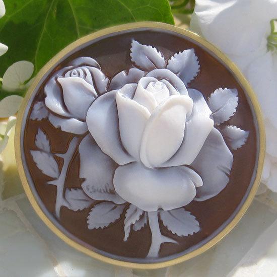 CAMEO（カメオ） Franco Scala作 シェルカメオ K18 ブローチ