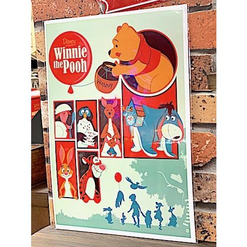 ディズニー グッズ アメリカン雑貨 台紙付きポスター Disney くまの