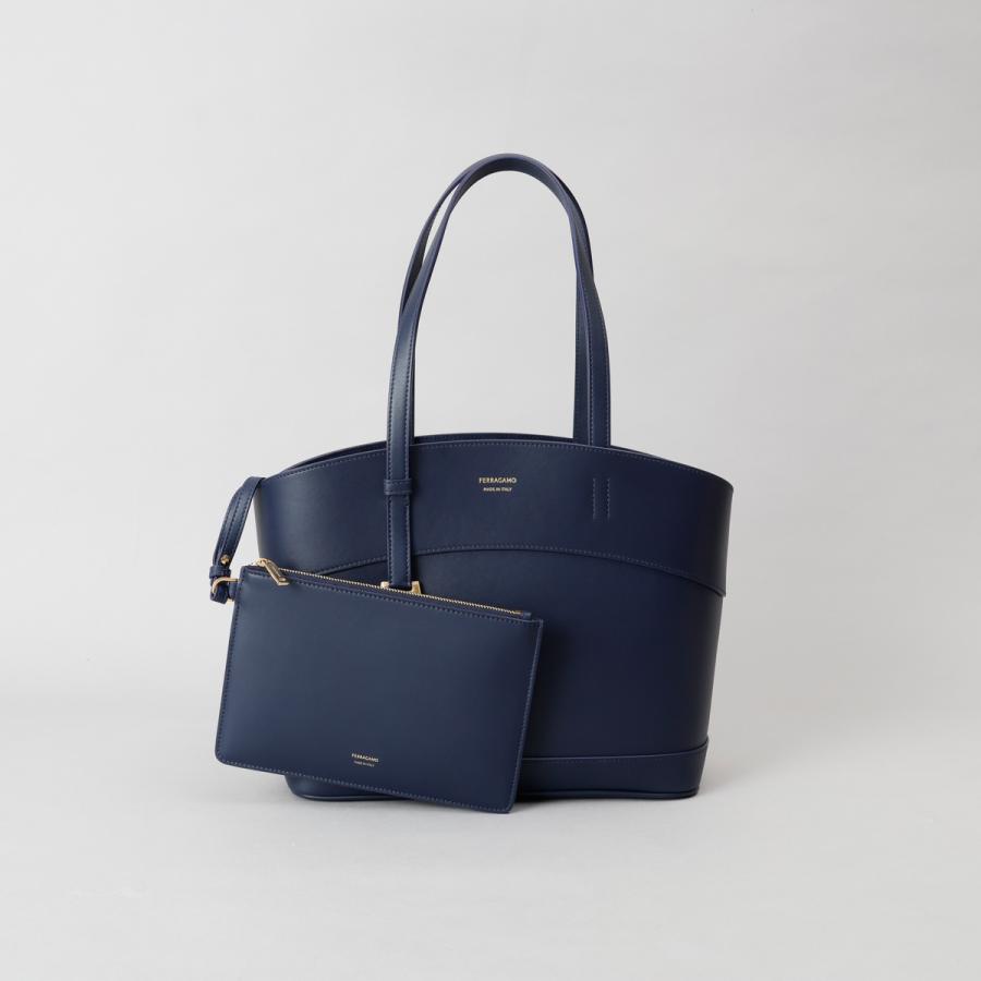 FERRAGAMO（フェラガモ） 並行輸入 トートバッグ ネイビー MIDNIGHT