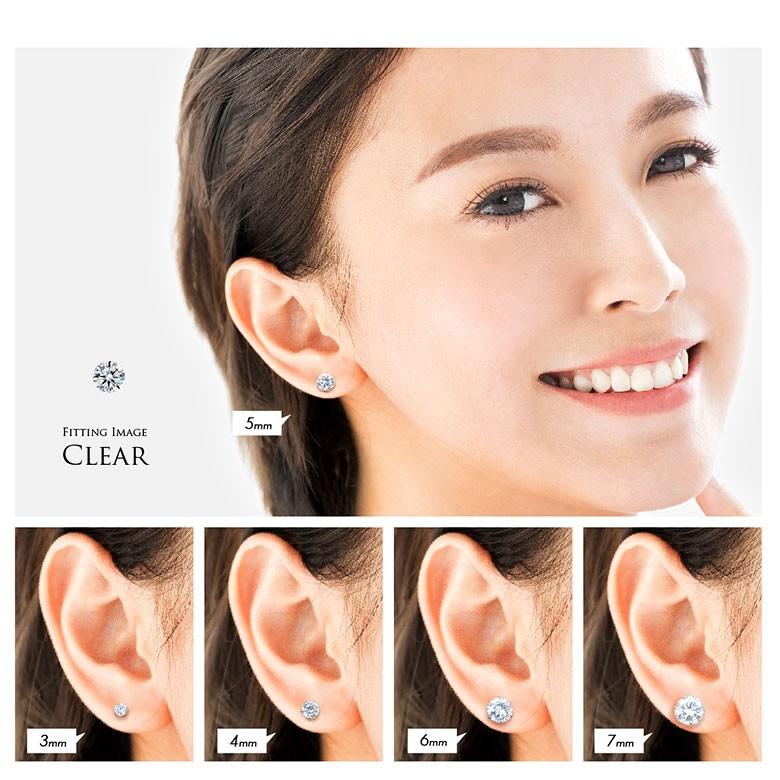 5サイズ全部入り！ステンレスピアスセット！ spi0072 ジルコニア