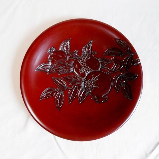 鎌倉彫 桃皿 九寸 柘榴 : 鎌倉彫廣堂 - 通販 - Yahoo!ショッピング