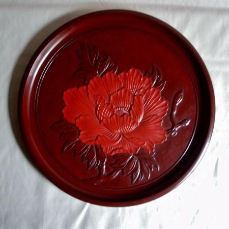 古銅製 赤銅 大明仙徳 瓢箪型 高盛彫刻 蜻蛉蔦紋 置物 一輪挿し 花器