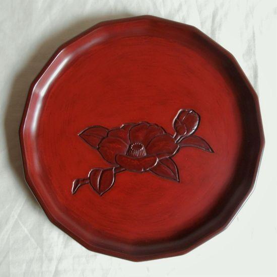 鎌倉彫 十六角盆 八寸 椿 : 鎌倉彫廣堂 - 通販 - Yahoo!ショッピング