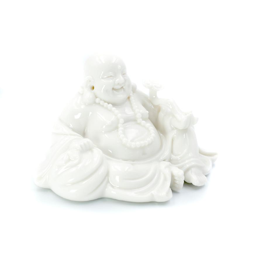 白陶磁器 選べる2色 布袋様置物 風水グッズ 布袋様招福布袋 高品質