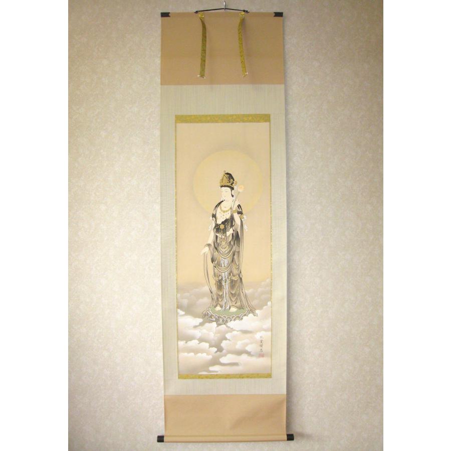 掛け軸 掛軸 雲上観音 野口弧堂 (真作・新品) : 掛け軸の専門店 香遊
