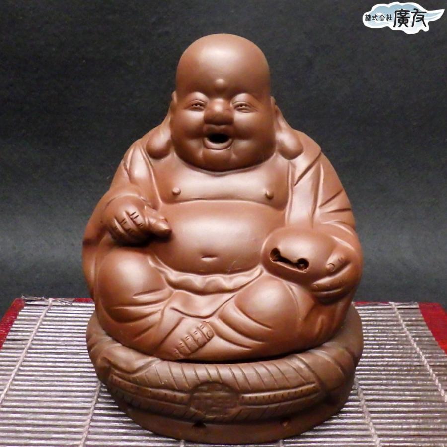 開運 布袋様 置物 香炉 陶器 ご利益 布袋さん 七福神 宜興 おしゃれ