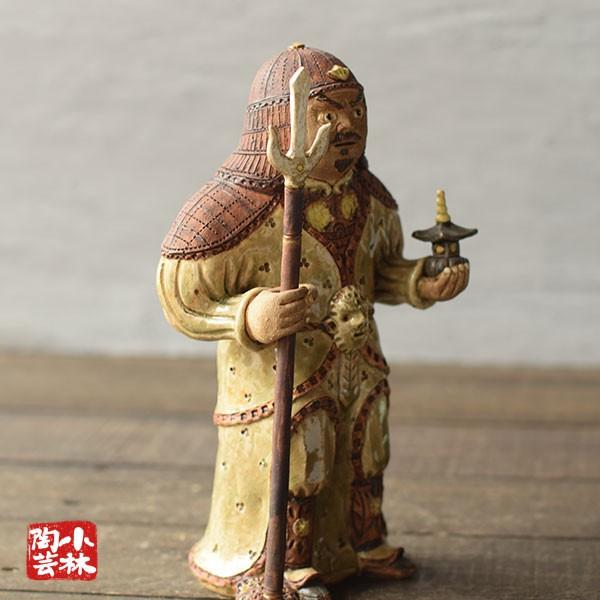 やきもの人形 七福神 毘沙門天 陶器製 曾風作 : 小林陶芸 - 通販