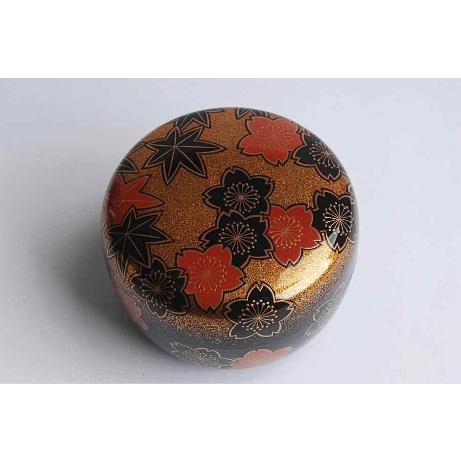 輪島塗蒔絵師 日野拓也 作 雲錦 平棗 茶道具 村木華邨、小森克巳師事