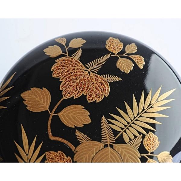 川谷内蒔絵工房 五代 清石 草花文蒔絵銘々皿 四季花 輪島塗 本うるし