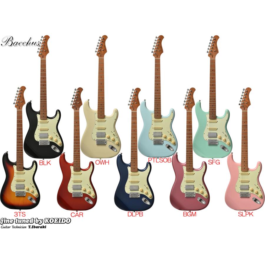 Bacchus（バッカス） エレキギター Bacchus BST-2-RSM/M (ストラップ