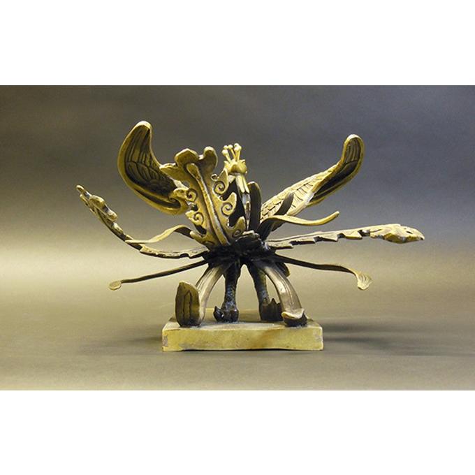 四大神獣 聚宝盆 香炉 装飾品 工芸品 美術品 置物 銅器 四天王招財聚宝盆