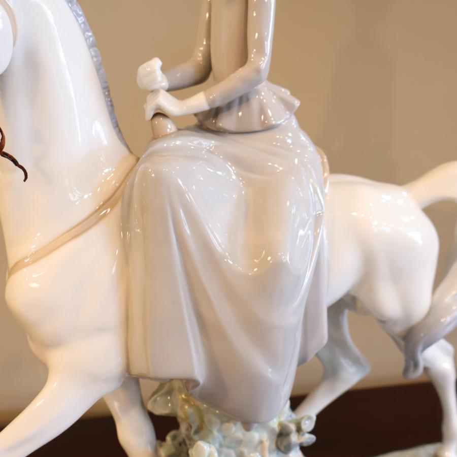 LLADRO リヤドロ フィギュリン 白い馬の少女 4516 陶器 置物