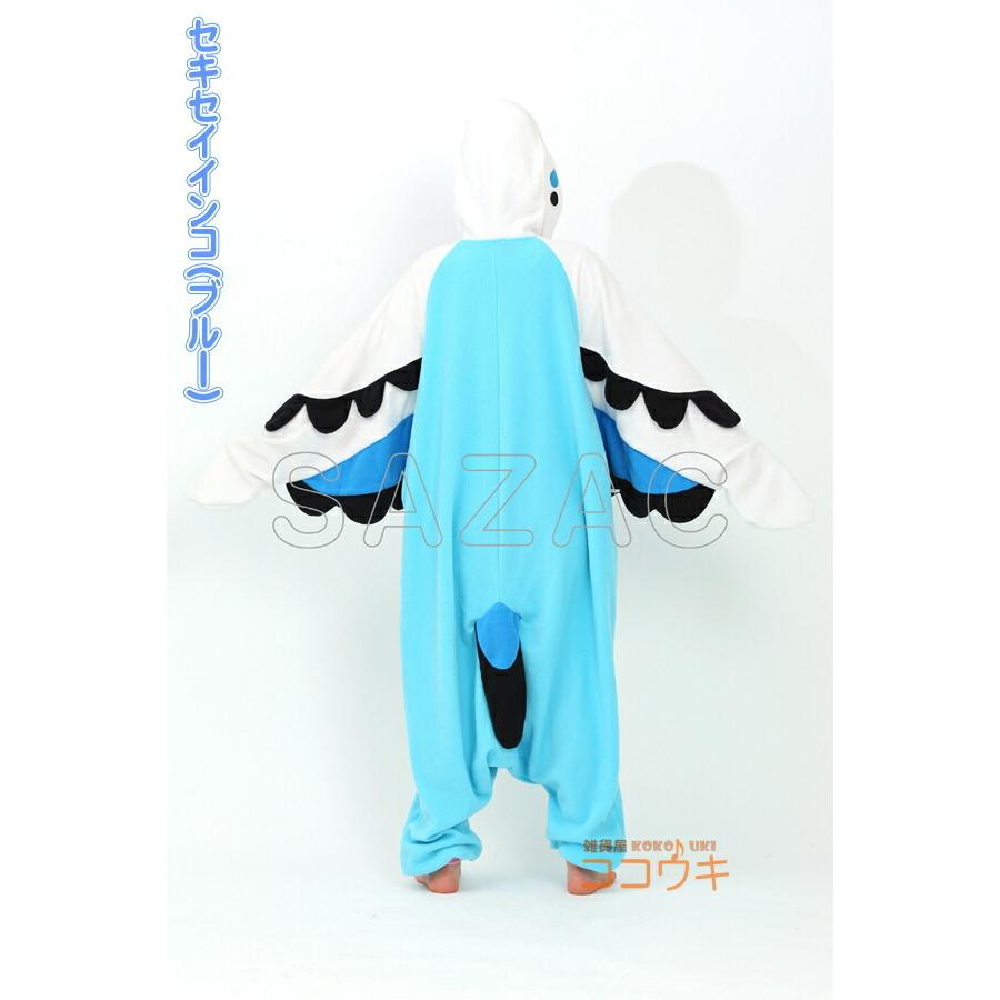 着ぐるみ 大人用 フリース セキセイインコ 選択： グリーン ブルー 鶏