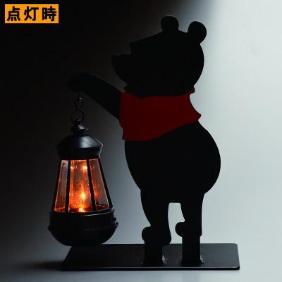 ソーラーライト ディズニー シルエット イエローLEDライト 選択