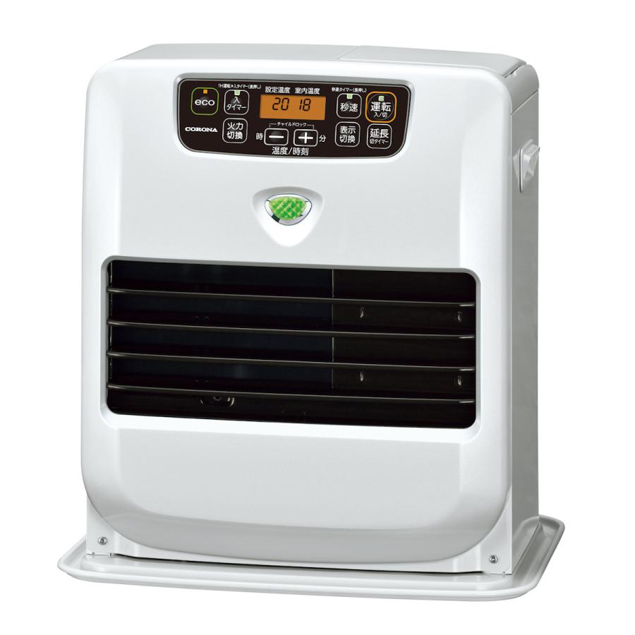 コロナ 石油ファンヒーター 木造9畳 パールホワイト KCF