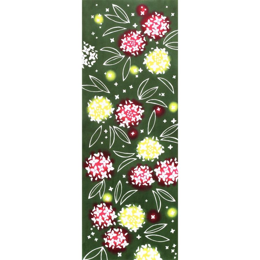 あいらしか 手ぬぐい 沈丁花 如月 冬 輪丁チンチョウゲ 花 本染 注染