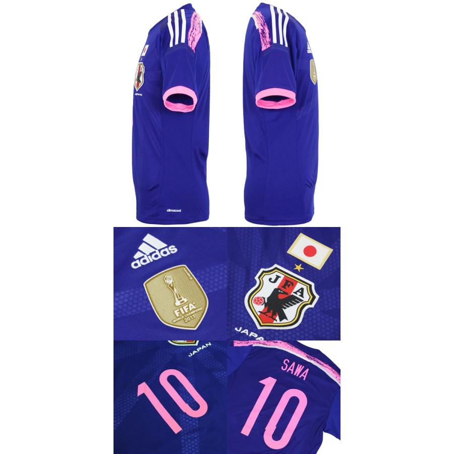 adidas（アディダス） なでしこジャパン ピンクマーキング入り半袖