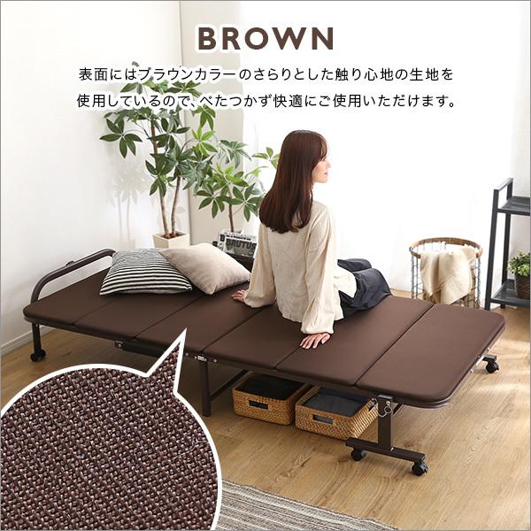 ホームテイスト（HOME taste） ウレタン折りたたみパイプベッド