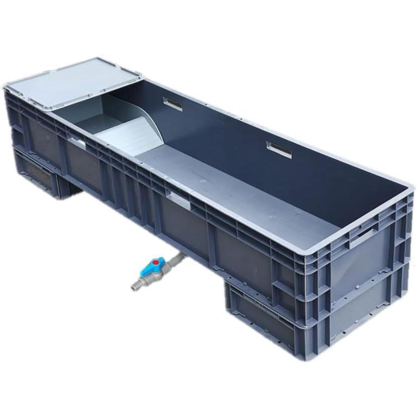 大型プラスチック水槽 青