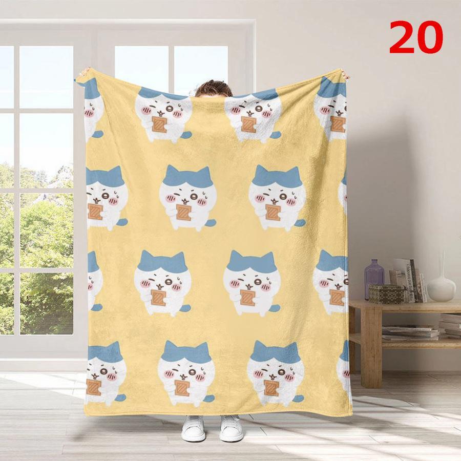 ちいかわ グッズ ブランケット タオルケット 毛布 150×200cm ハチワレ