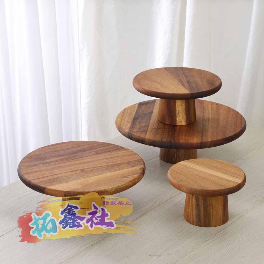 ケーキスタンド 木製 ケーキ台 アカシア アフタヌーンティースタンド
