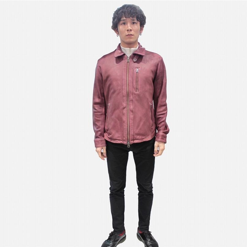 アヴィレックス AVIREX ラムレザー シングルライダースジャケット