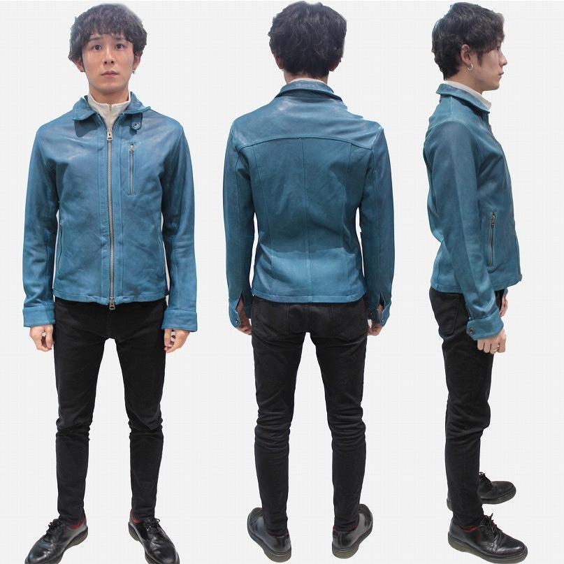 アヴィレックス AVIREX ラムレザー シングルライダースジャケット