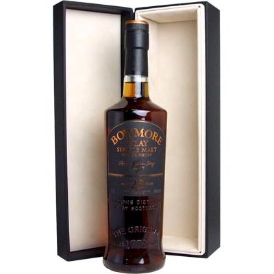 ①【未開栓】ボウモア 25年 シングルモルト 700ml 43％ 箱あり