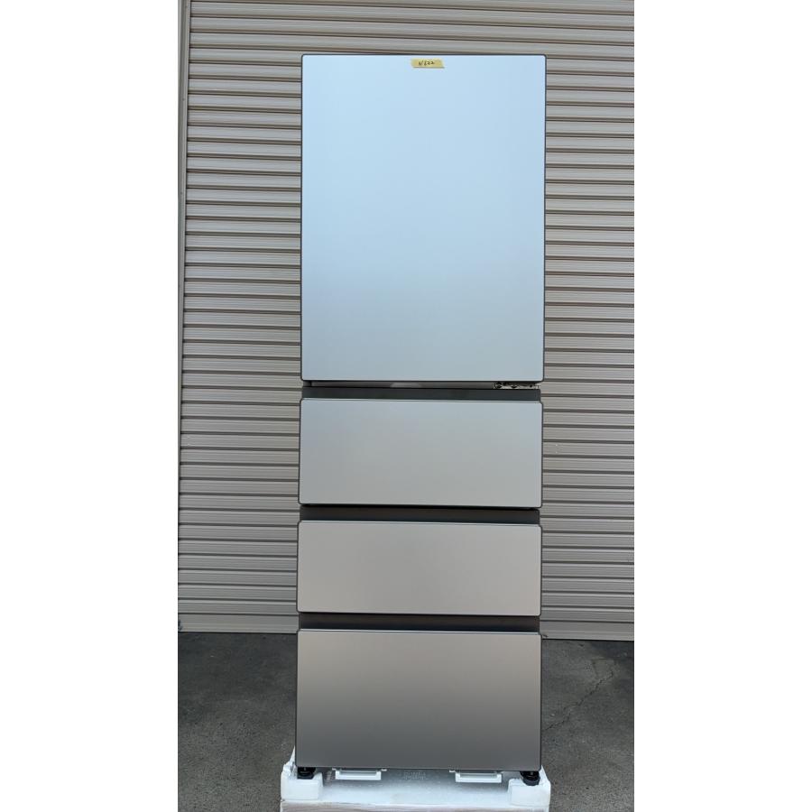 AQUA（アクア） 冷蔵庫 433L 4ドア 右開き ファミリー ガラス扉 AQR