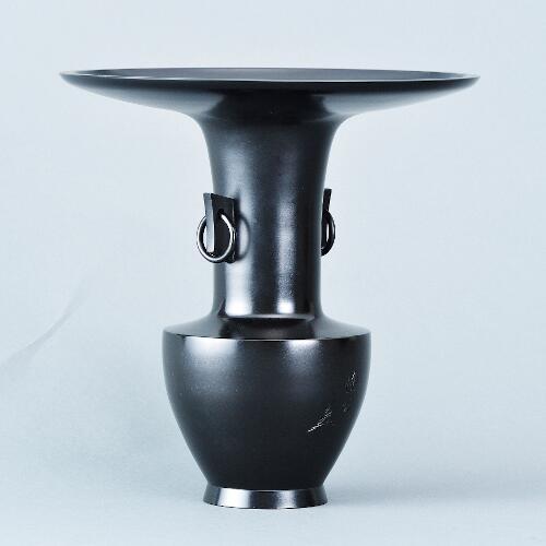 専好立華瓶(小角・耳付) 花器 花瓶 銅器 フラワーベース : フラワー