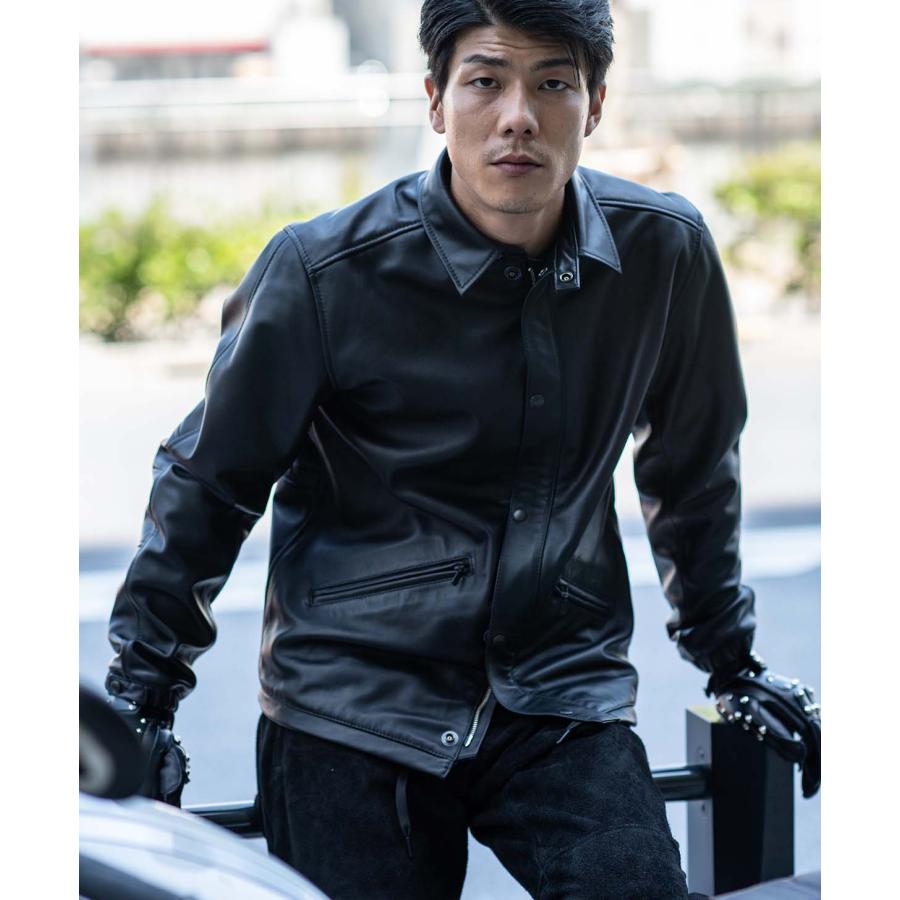 カドヤ（KADOYA） KADOYA LEATHER COACH JACKET / ブラック カドヤ公式