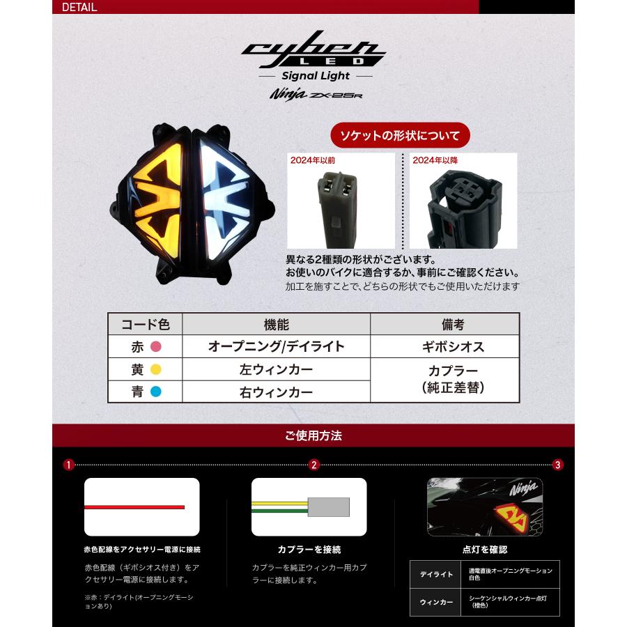 Kaedear（カエディア） CyberLED(サイバーLED) ウィンカー カスタム