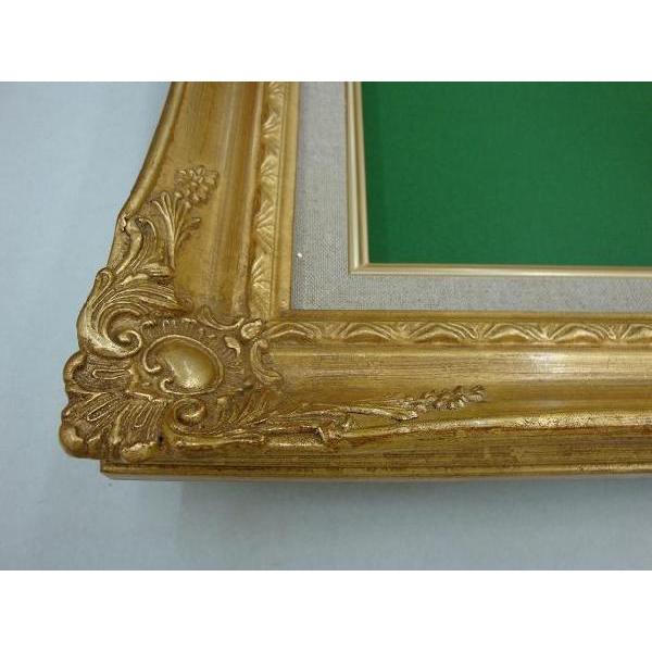 9232 F6号 ゴールド/シルバー 油絵額縁 油彩額縁 油絵用額縁 油彩用