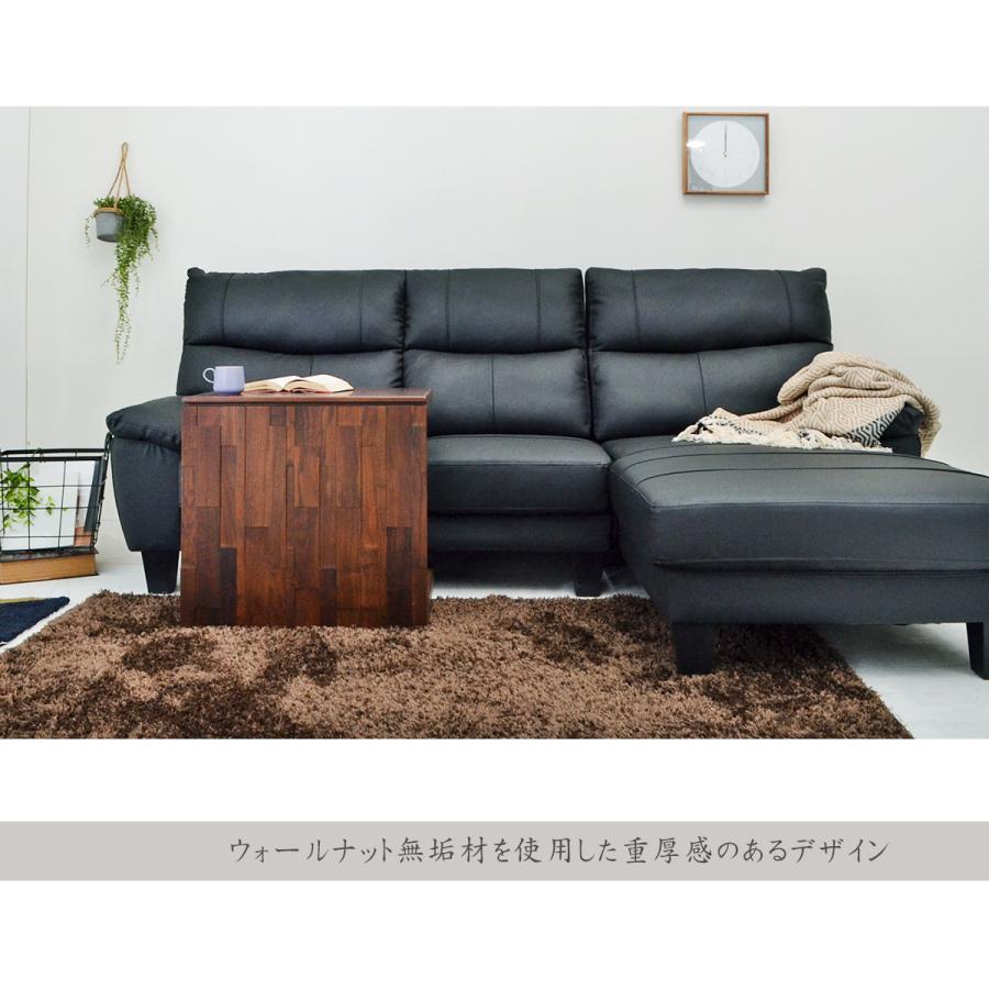 サイドテーブル キャスター テーブル ソファテーブル 幅60 木製 机