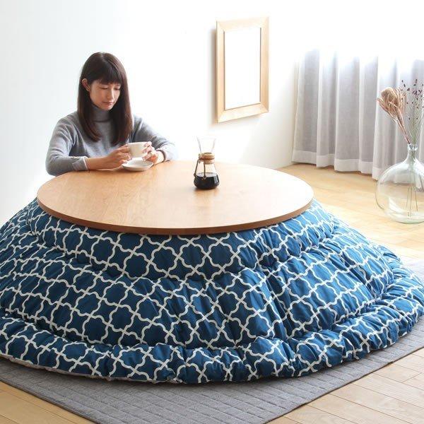 当店オリジナル！ モロッカン柄 こたつ布団 厚掛け単品 直径245cm