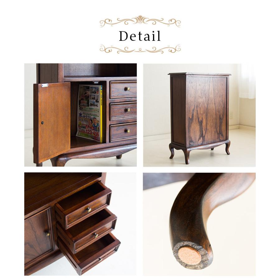 キャビネット エレガント ヨーロピアン 猫脚 アンティーク ロココ調