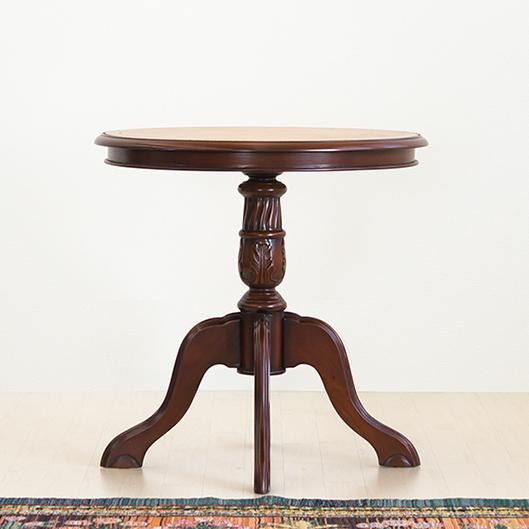 テーブル 猫脚 ヨーロピアン アンティーク 丸テーブル サイドテーブル