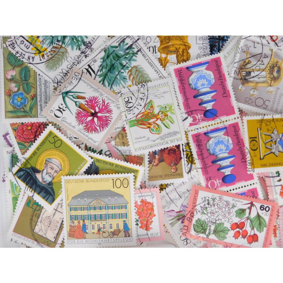 海外切手 ドイツ 1000枚 寄付切手 使用済切手 外国切手 コラージュ