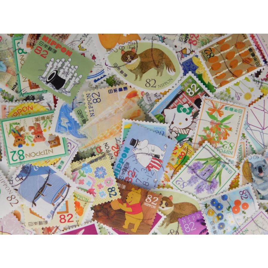 日本切手 使用済切手 記念切手 最近もの 300枚 コラージュ 紙もの