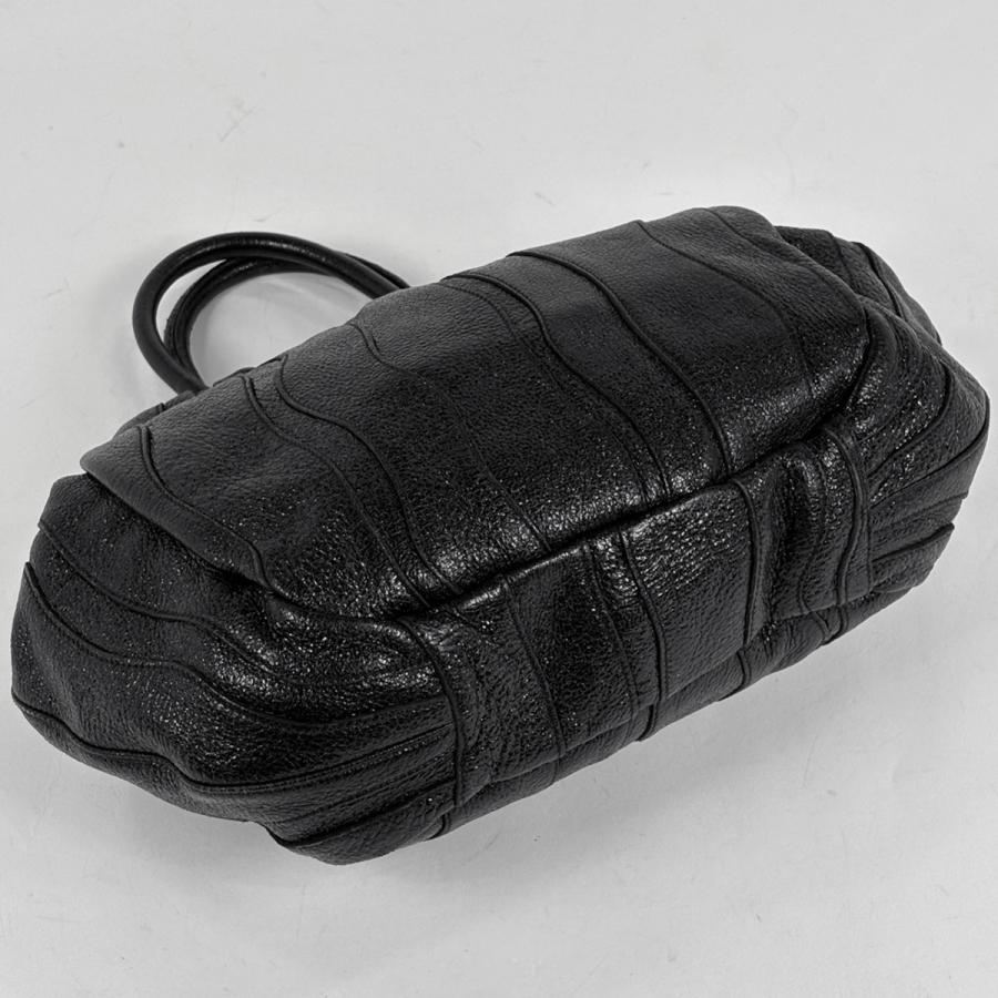 PRADA（プラダ） ロゴ ハンドバッグ ギャザー トートバッグ