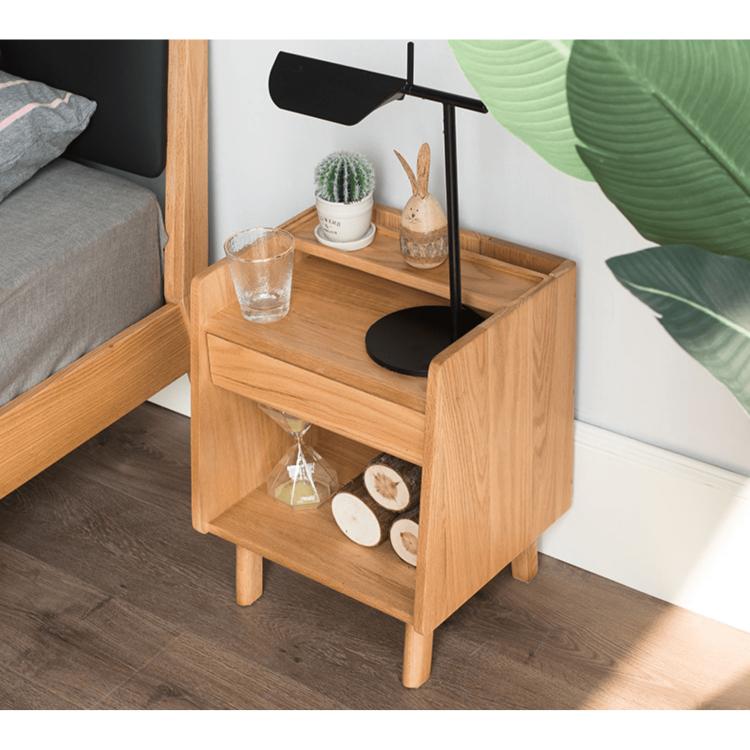 ナイトテーブル 引き出し 完成品 サイドテーブル 高さ50cm 収納